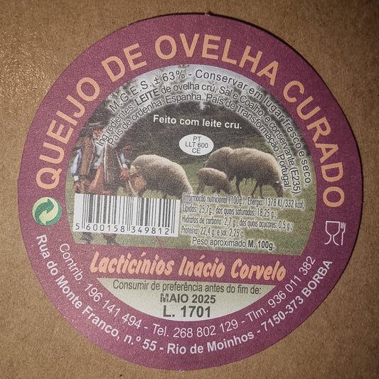 Queijo de Ovelha Borba 100g e 200g