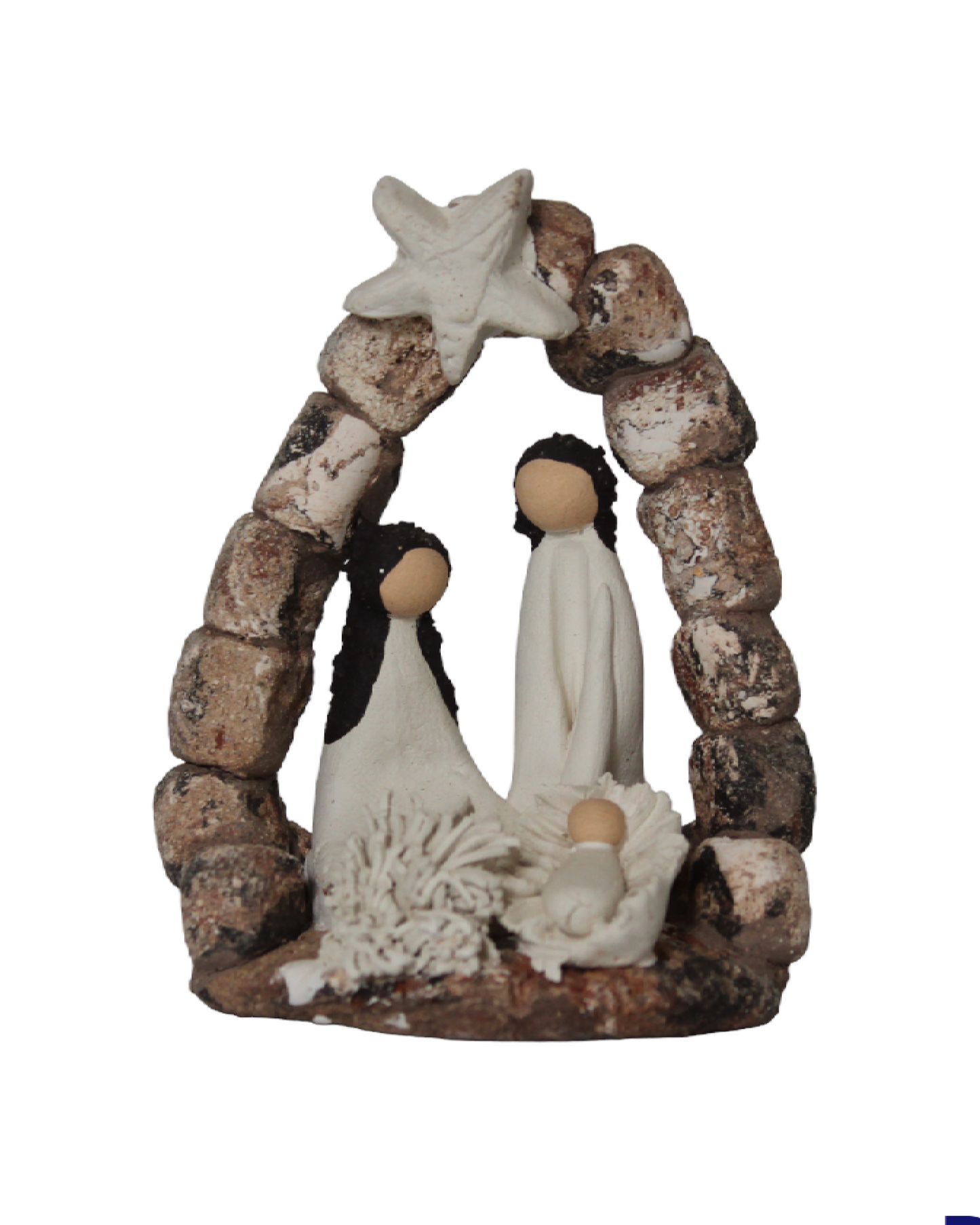 Clay nativity scene
