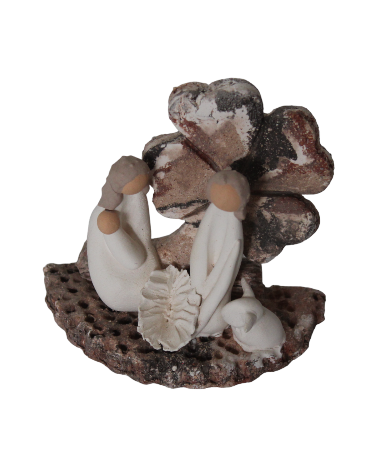 Clay nativity scene